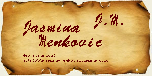 Jasmina Menković vizit kartica